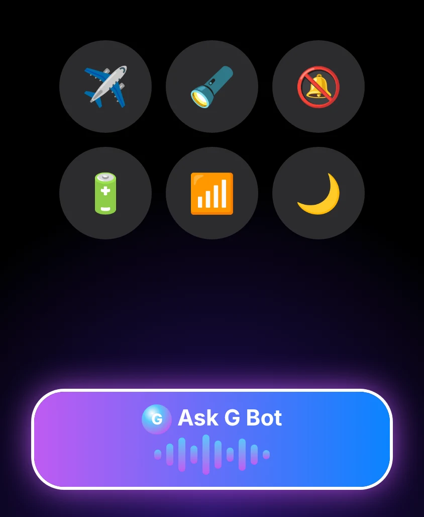 G Bot – “Ask G Bot” in Control Center